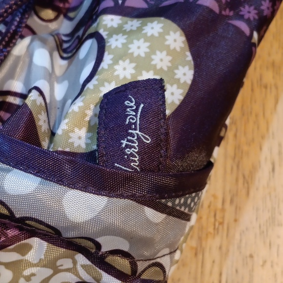 Thirty-One Purple Patterned Drawstring Bag - Picture 4 of 4